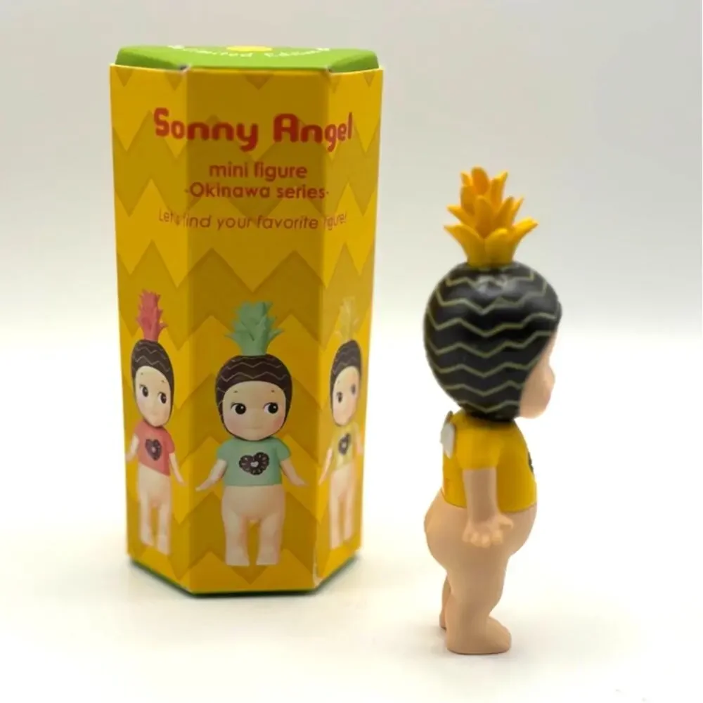 New Unbranded Mini Kewpie/Angel Figure in Pineapple Costume, Open Blind Box